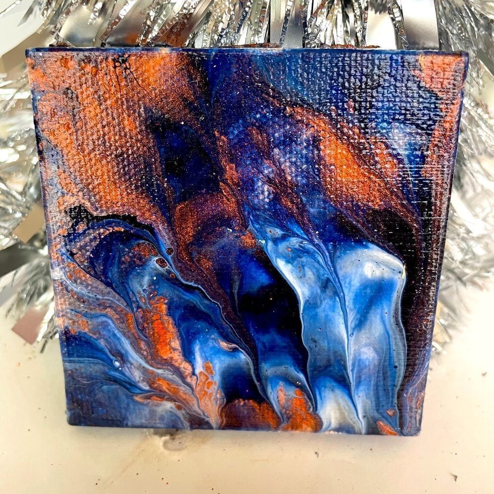 HAND CRAFTED CHRISTMAS TREE‎ ORNAMENTS, set of 4